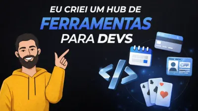 Imagem de capa do artigo sobre "Criei um Hub de Ferramentas Web Gratuitas para Devs"