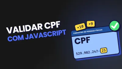 Imagem de capa do artigo sobre "Como validar um CPF com JavaScript"