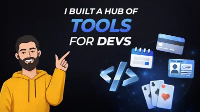Cover image of the article about "I Built a Free Web Tools Hub for Developers"