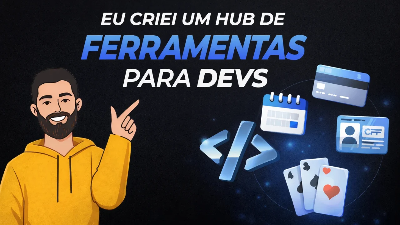 Imagem de capa do artigo sobre "Criei um Hub de Ferramentas Web Gratuitas para Devs"